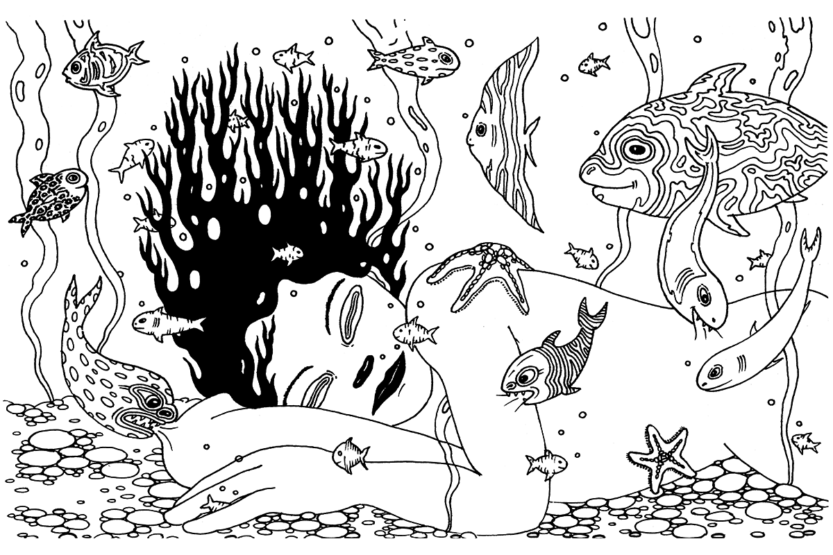 Dibujos de Puerto Madryn, Serie, 1995
Marcador sobre papel