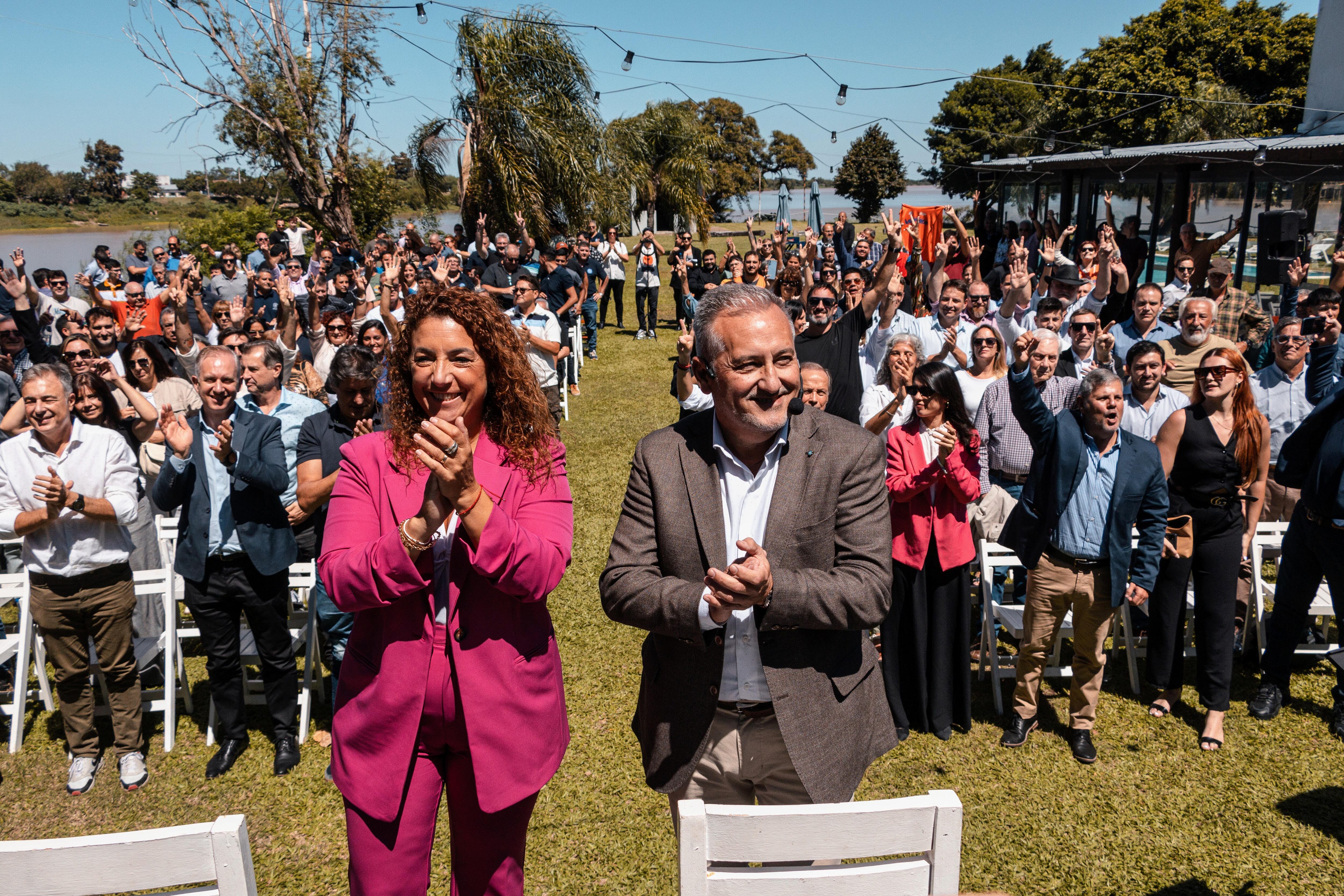Lewandowski en el cierre de "Activemos" en Santa Fe