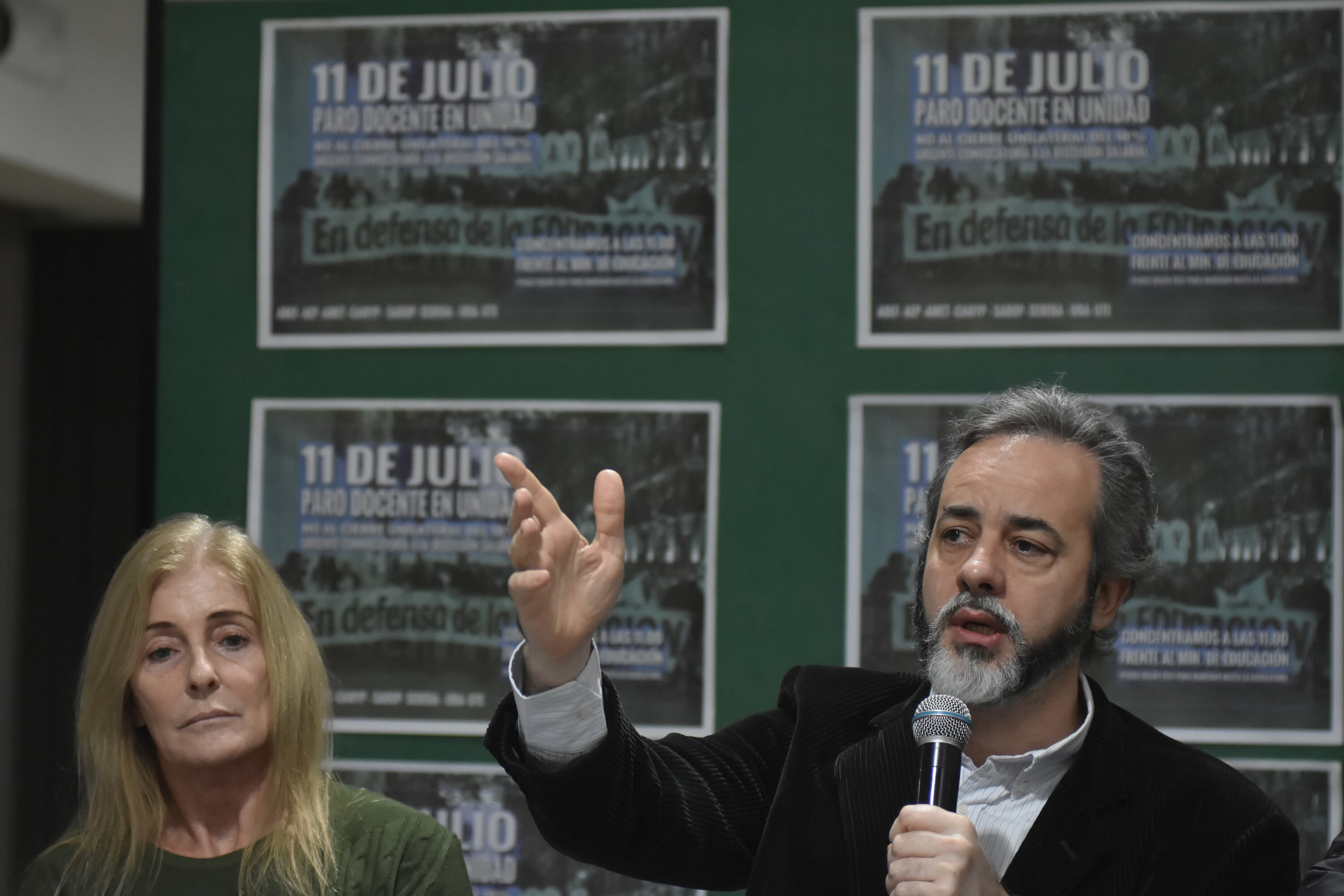 Eduardo López, titular de UTE-Ctera, también confirmó la medida de fuerza.