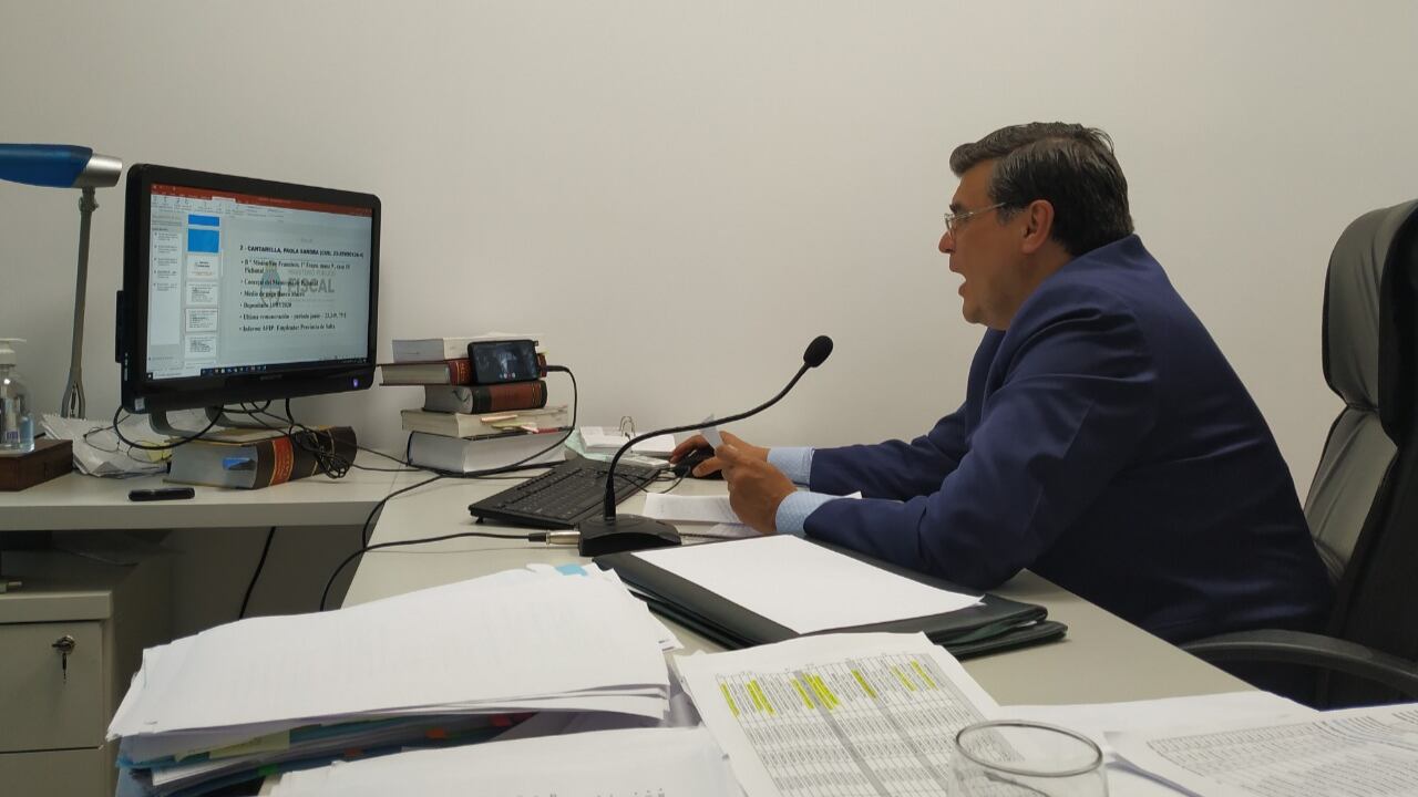 El fiscal federal Ricardo Toranzos durante la audiencia 