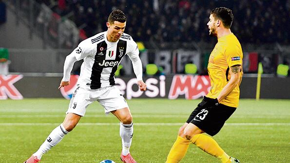 CR7 marcó seis goles para Real Madrid y uno para Manchester United.