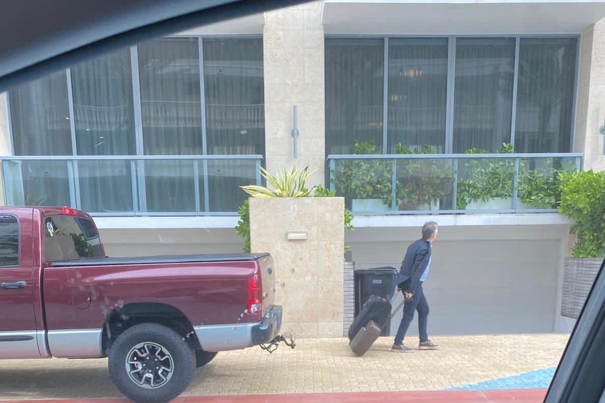 El expresidente Mauricio Macri en Miami Beach
