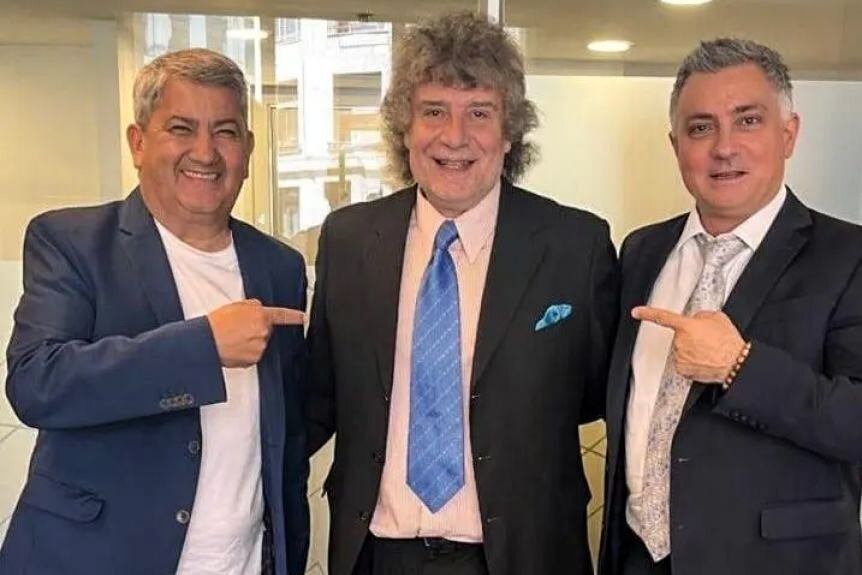 Ramón Vera, Daniel Mollo y Sebastián Pareja. 