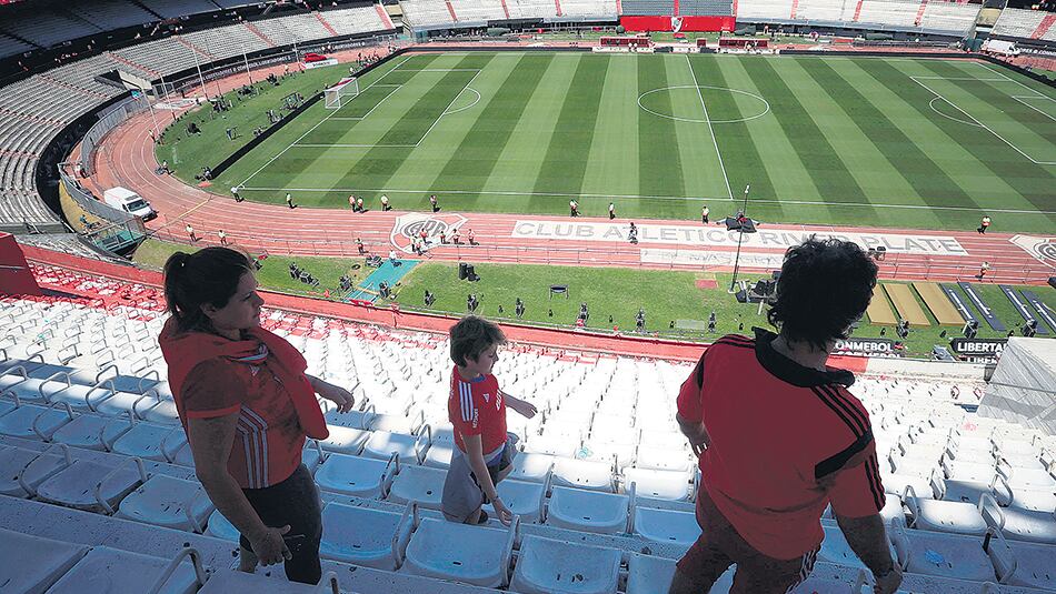 El estadio Monumental. D’Onofrio habló de mudarlo unos 600 metros hacia el Río de la Plata.