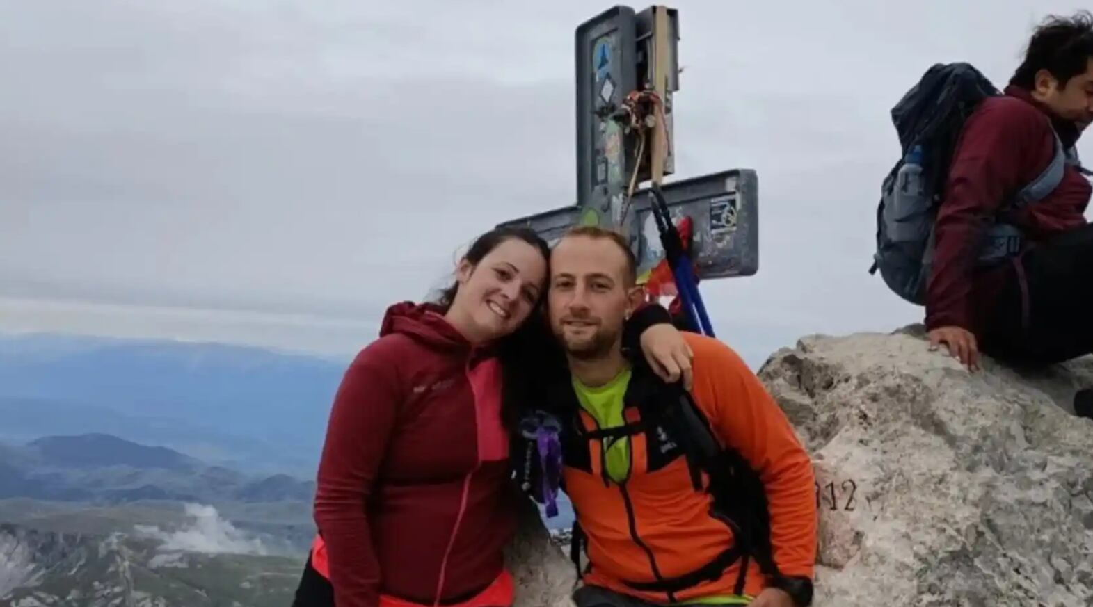 Andrea Papi y su novia, Alessia