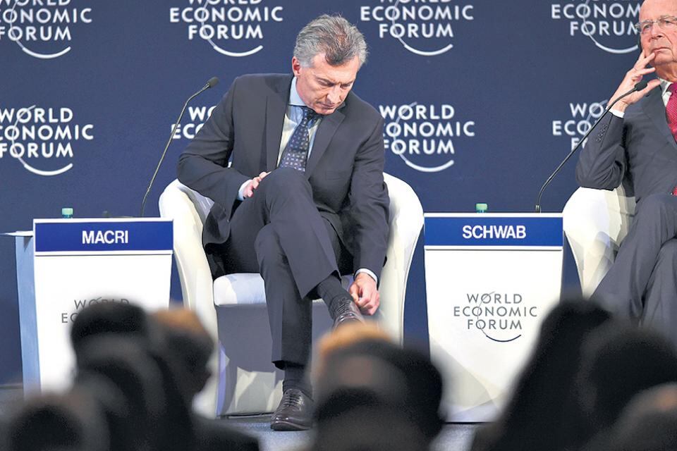 Mauricio Macri en el Foro Económico Mundial en 2017