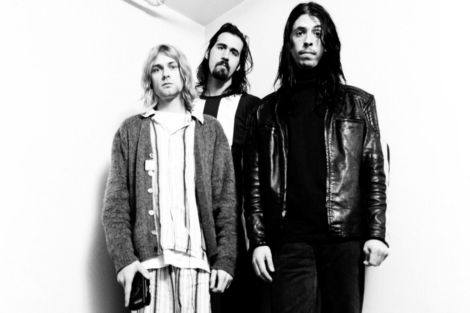 Kurt Cobain, Krist Novoselic y Dave Grohl.