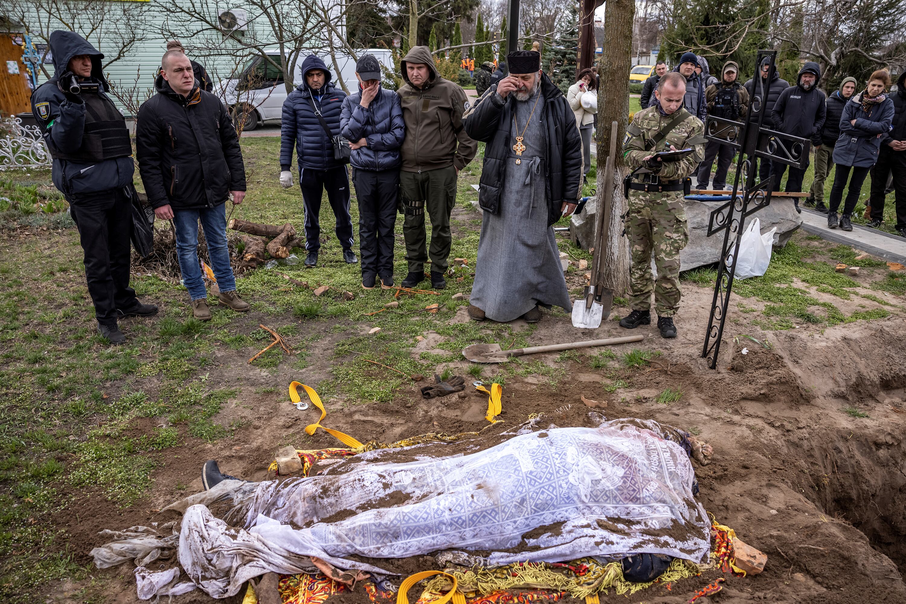 La tecnología de clearview se usó para identificar muertos en el campo de batalla.