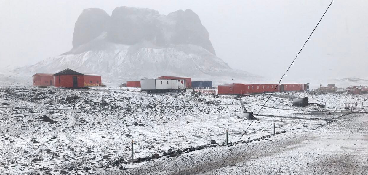 Base Carlini, en las islas Shetland del Sur. 