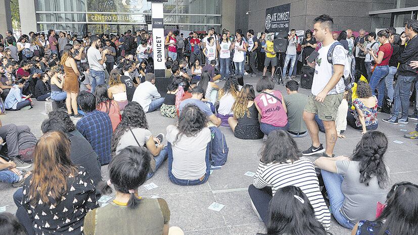 El Polo Científico Tecnológico fue epicentro de la protesta.