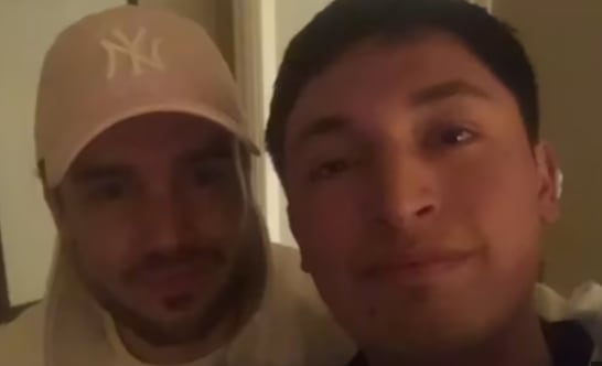 Liam Payne junto a Braian Paz