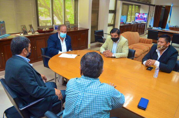 Los vocales del IPPIS en reunión con el ministro de Gobierno