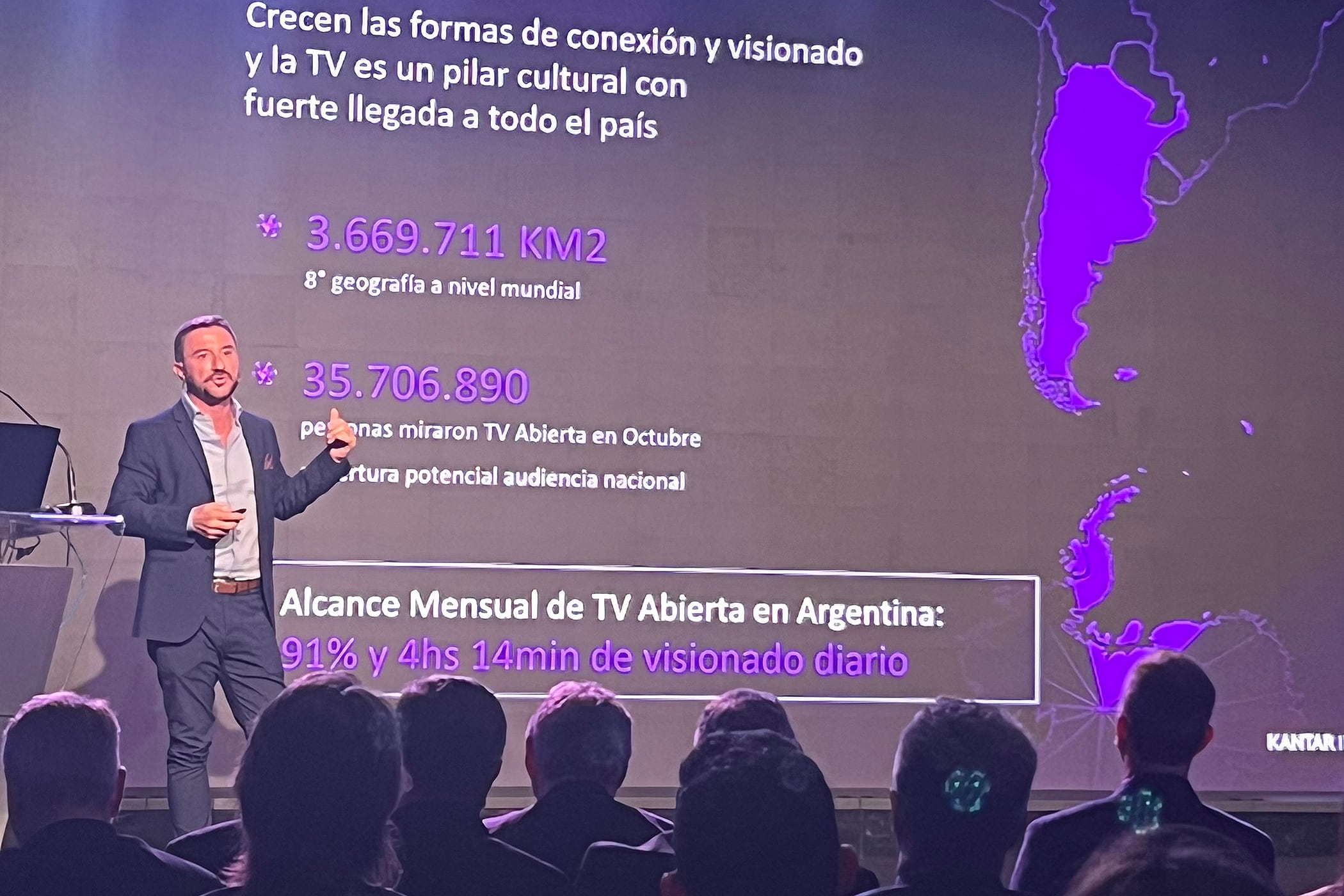 La exposición de Ariel Hajmi reveló datos de consumo de la TV abierta