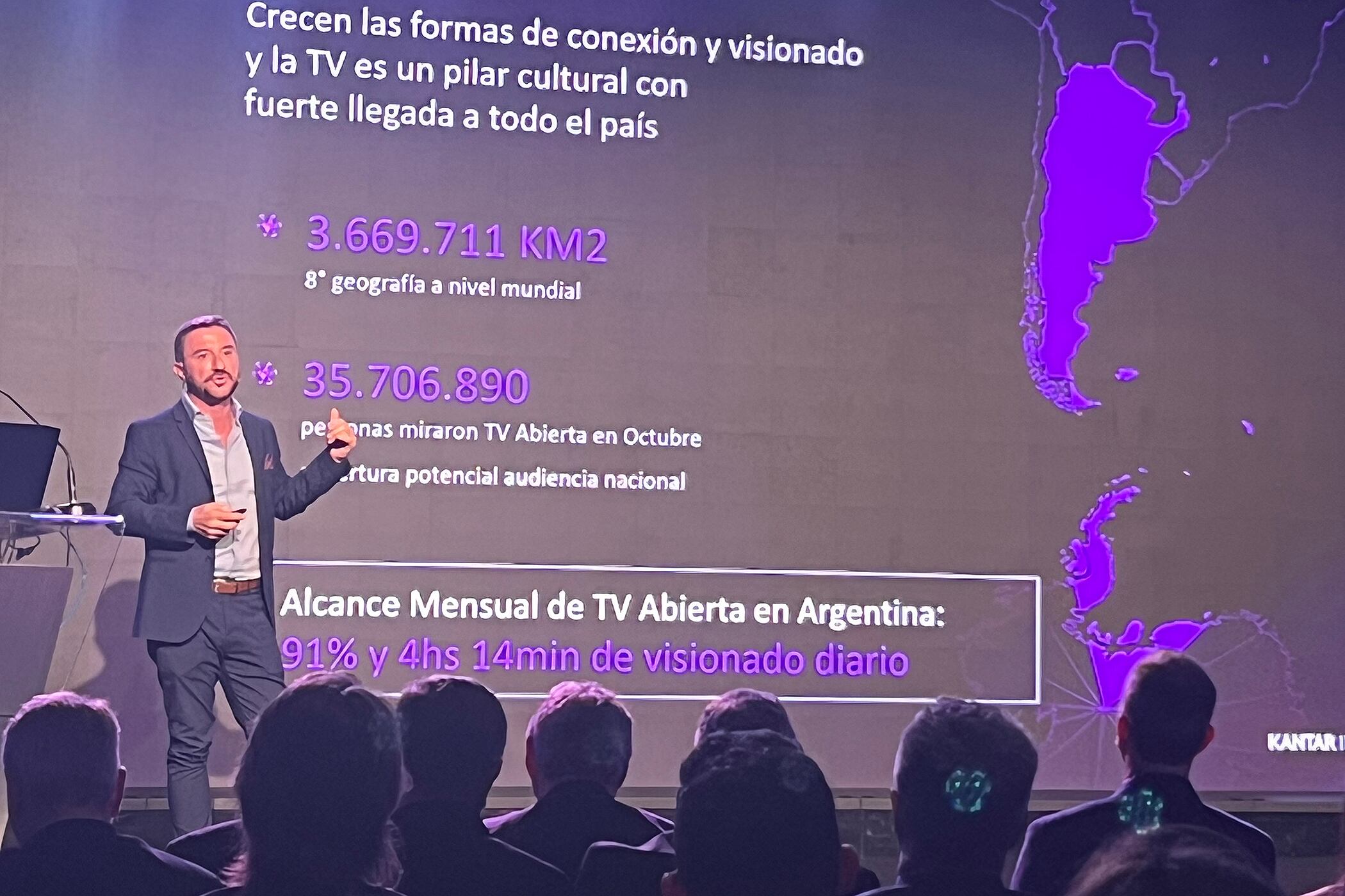 La exposición de Ariel Hajmi reveló datos de consumo de la TV abierta