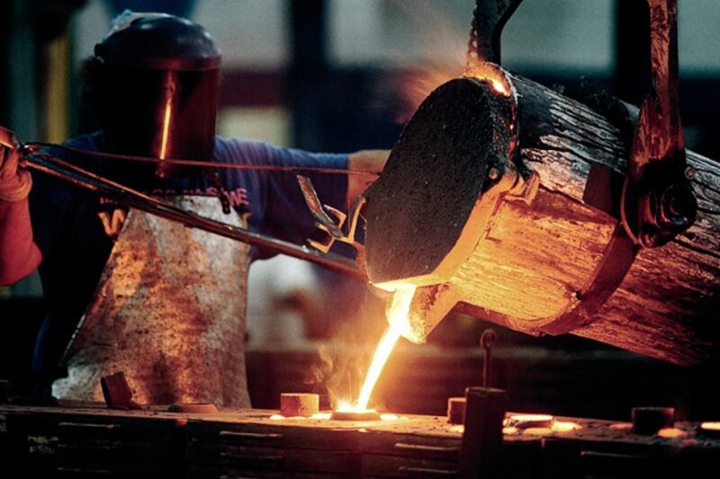 La producción de laminados cayó 5,4 por ciento.