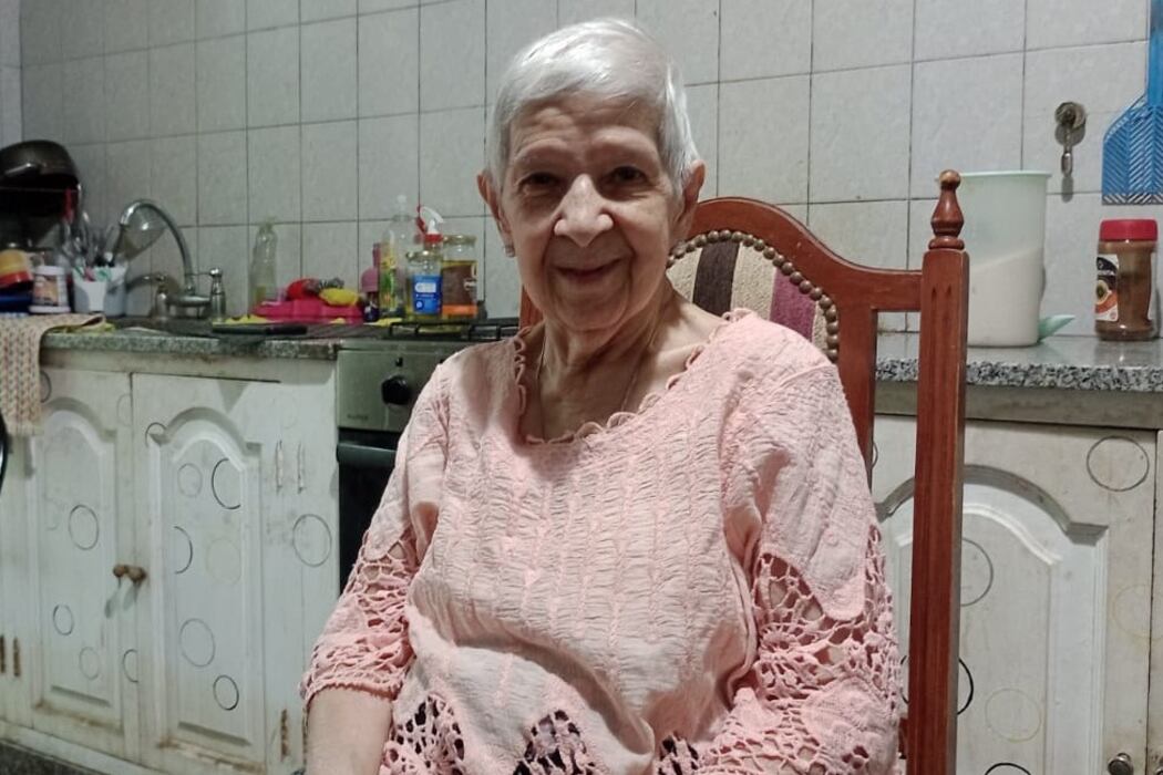 Ana Montagna, en su hogar de Villa San Antonio.