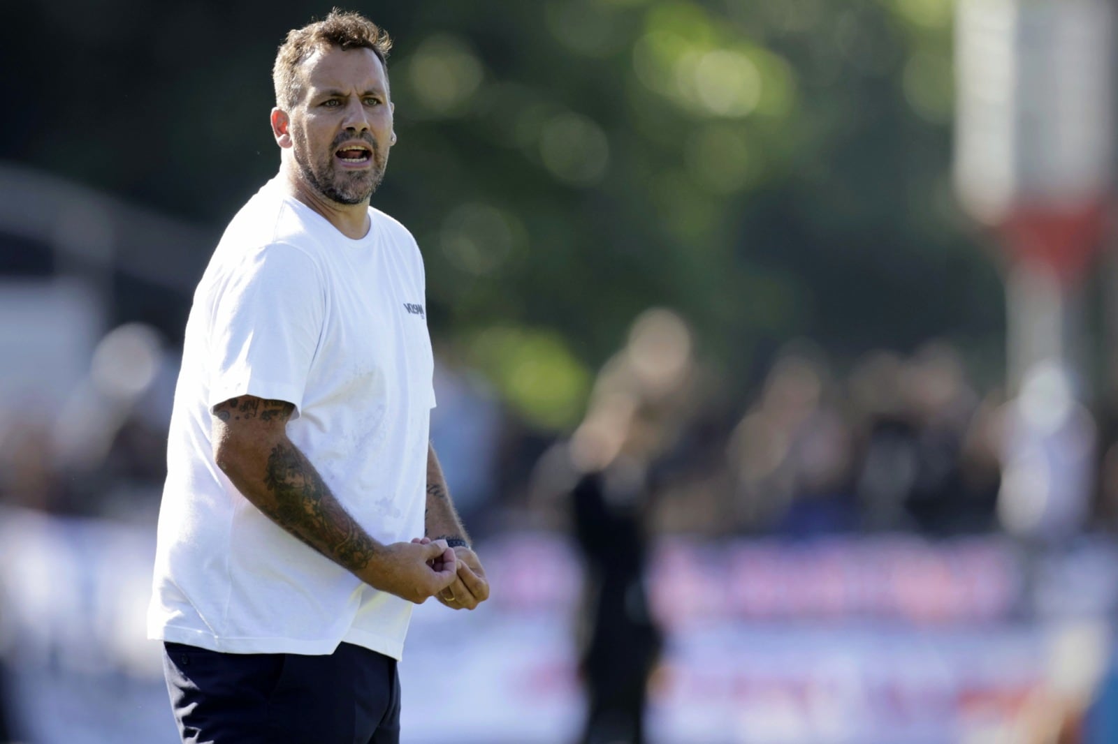 Fabbiani agarró al equipo el miércoles pasado.