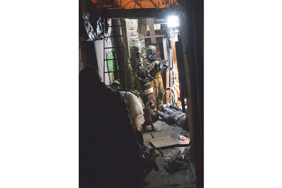 La policía federal y la provincial trabajaron en forma comjunta.