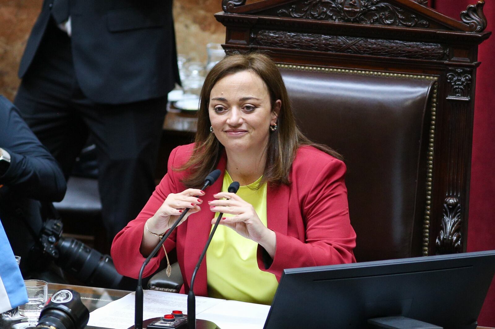 Cecilia Moreau, la bonaerense que preside la Cámara de Diputados. 