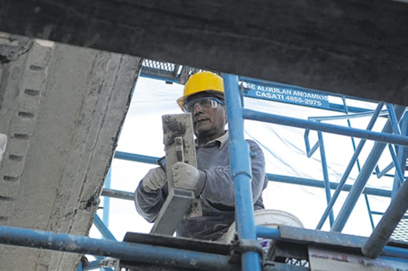 La construcción fue uno de los motores del empleo el año pasado, pero ya comenzó a frenarse.