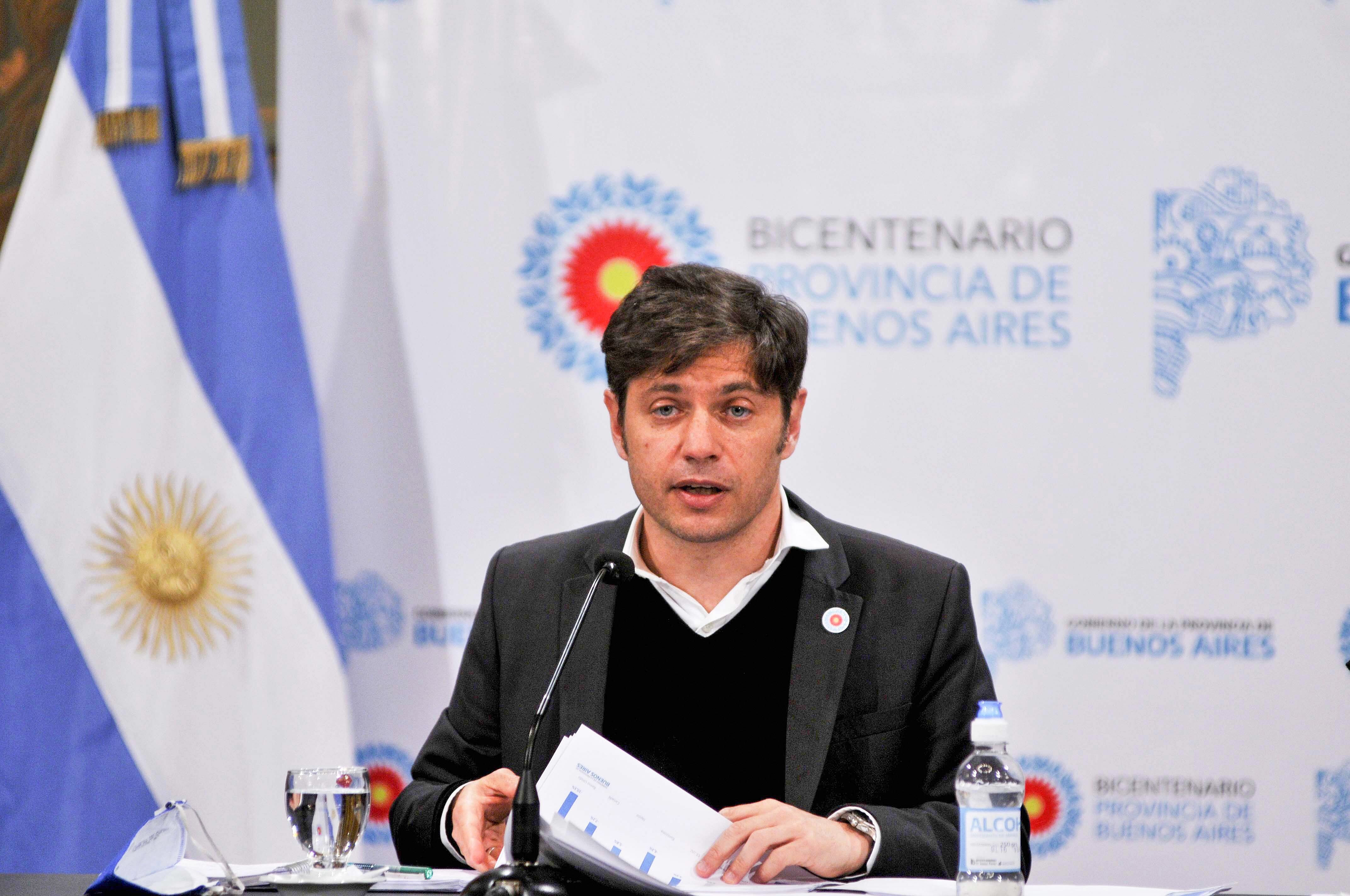 El gobernador Axel Kicillof.