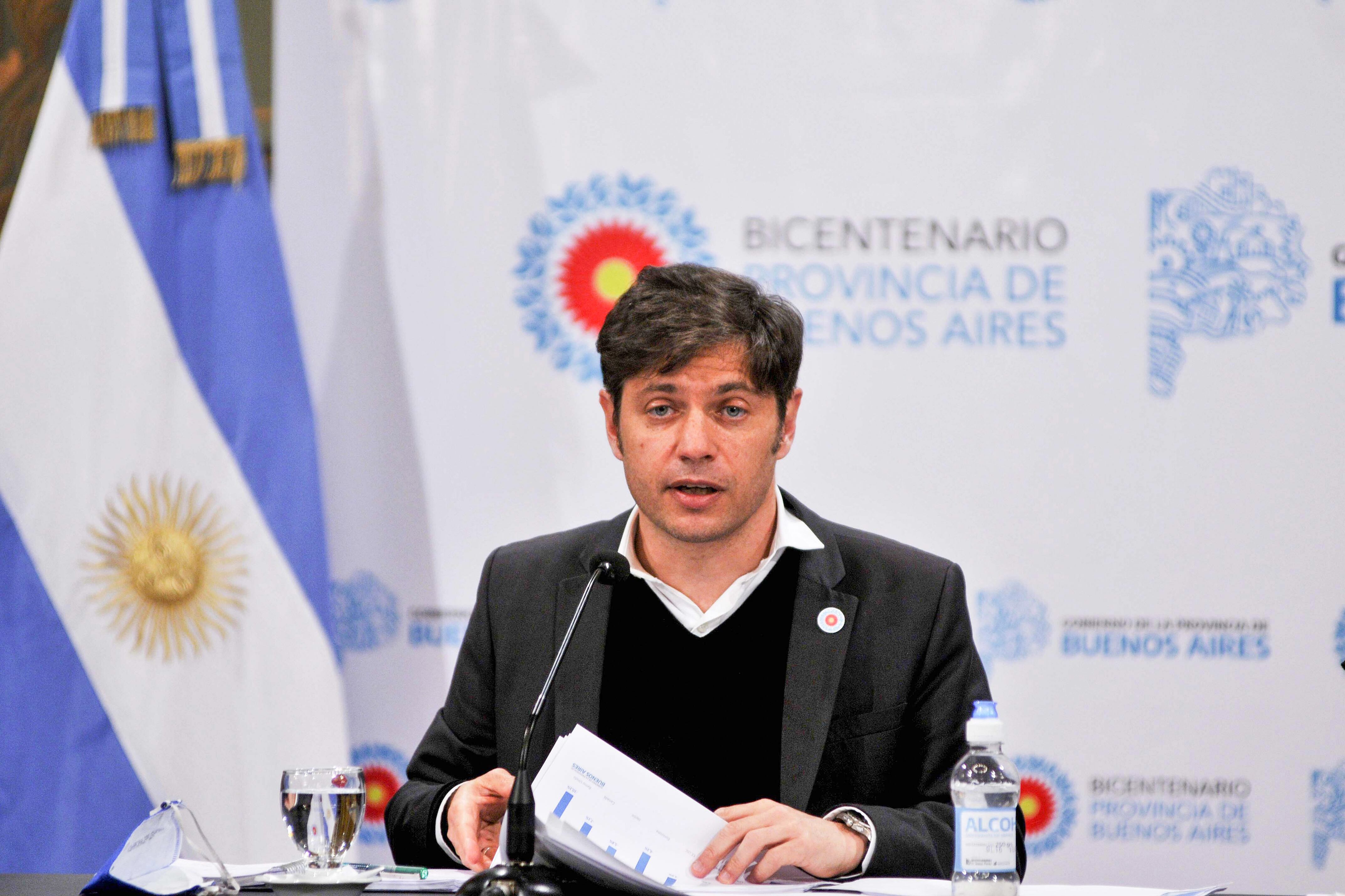 El gobernador Axel Kicillof.