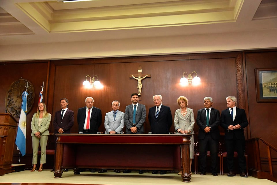 La Corte debutó con dos nuevos integrantes ante la presencia de Pullaro.