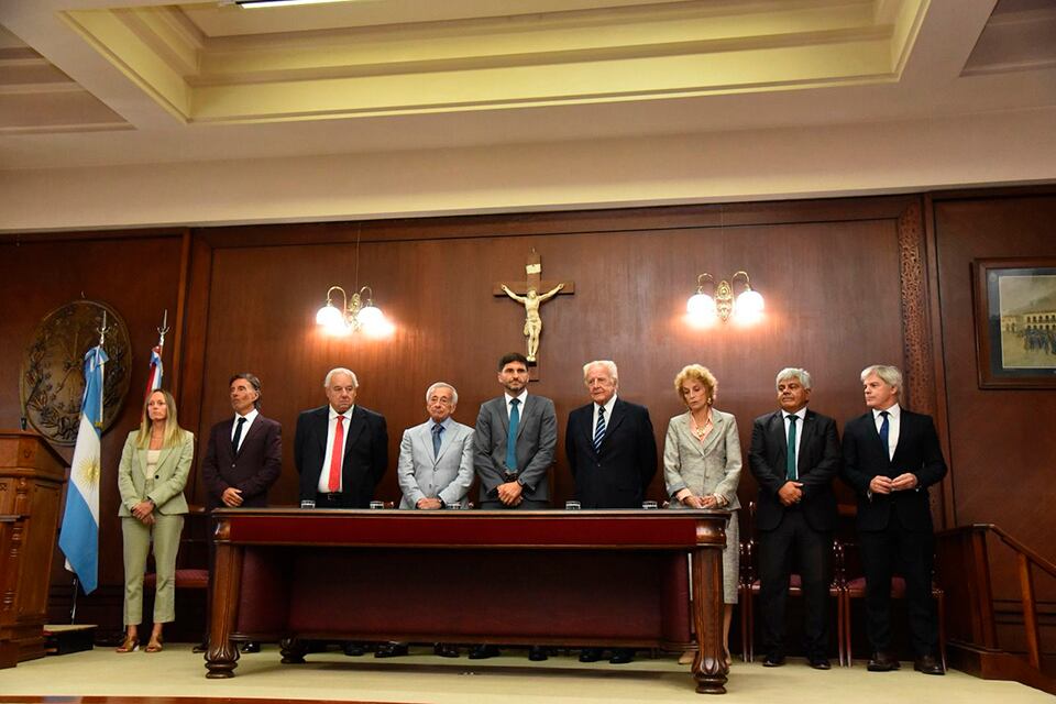 La Corte debutó con dos nuevos integrantes ante la presencia de Pullaro.