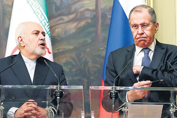 El canciller iraní Mohamad Yavad Zarif se reunió con su colega ruso, Serguéi Lavrov.