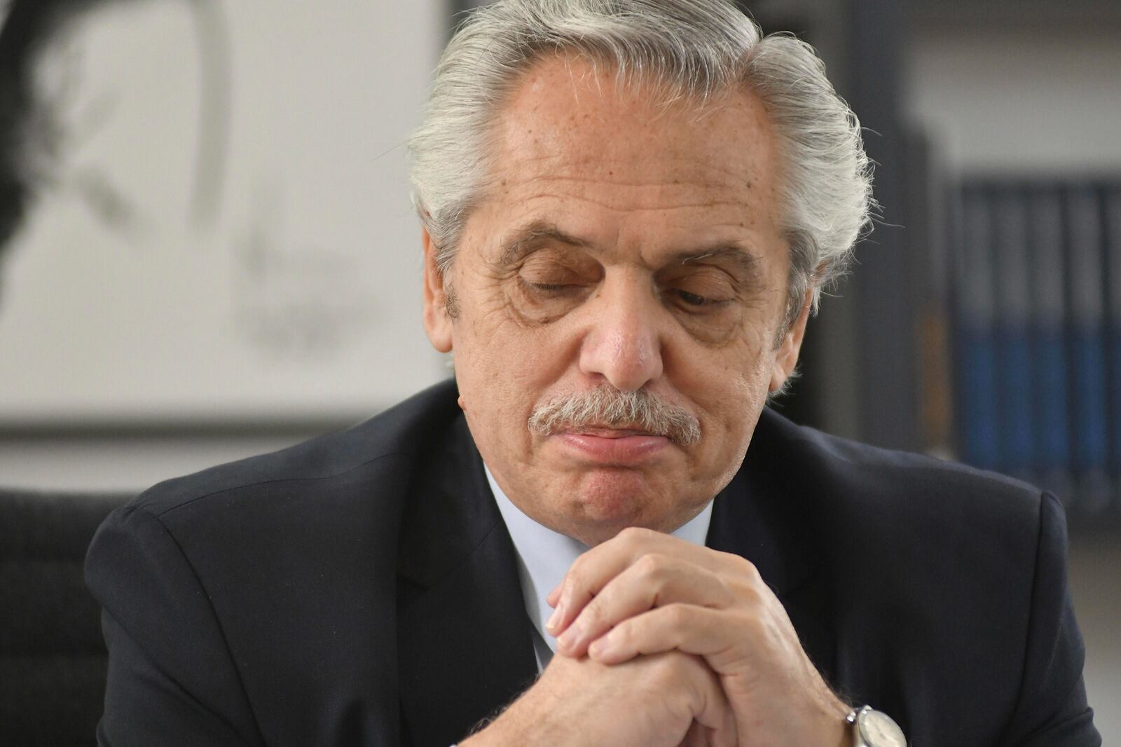 Alberto Fernández, tiempo atrás, en la Quinta de Olivos