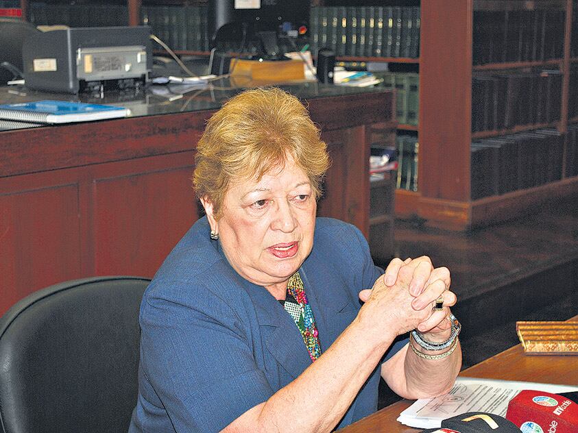 Clara de Langhe de Falcone es la cabeza del Poder Judicial de la provincia de Jujuy. 