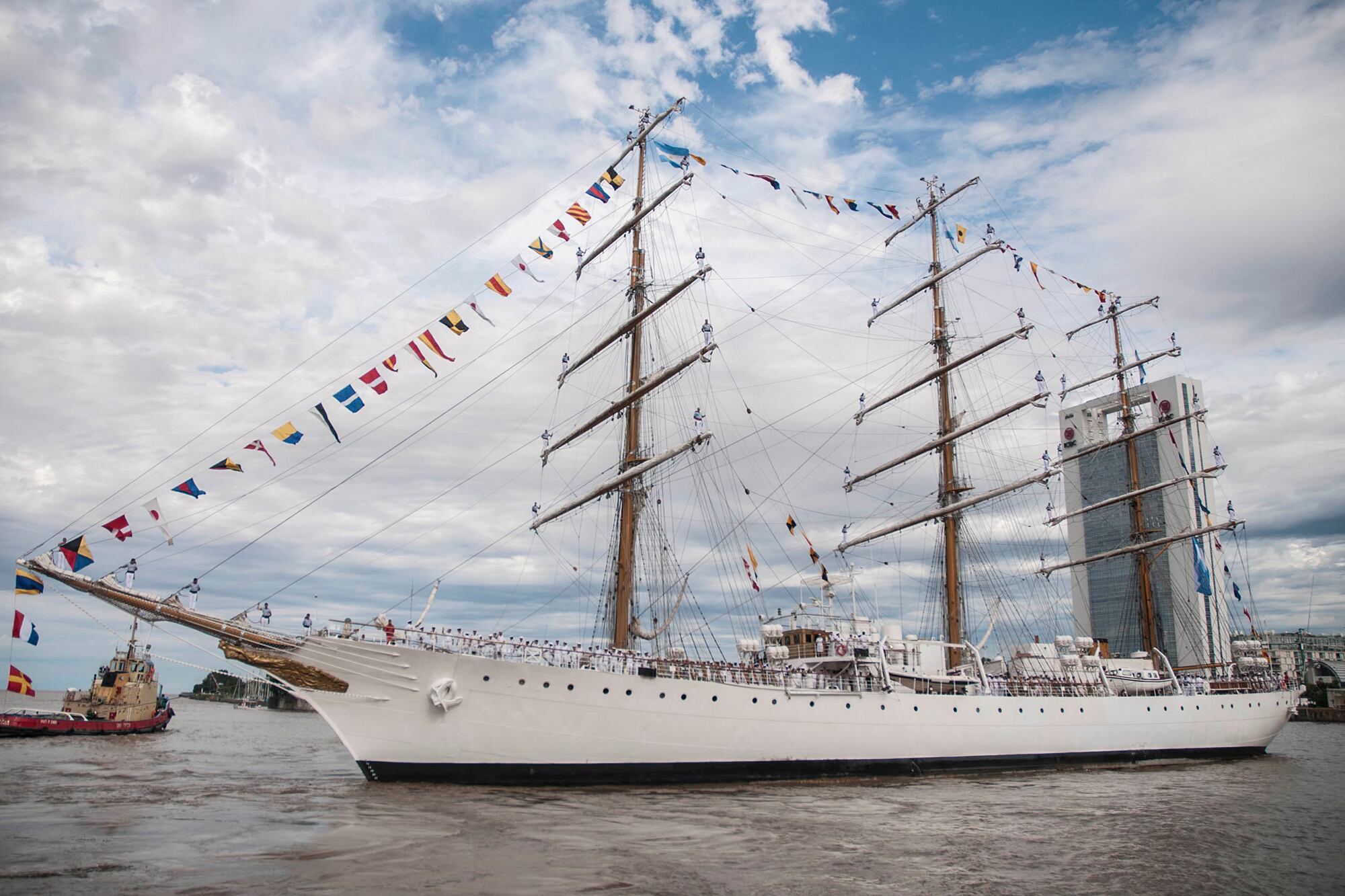 La Fragata Libertad quedará amarrada en el puerto de Valparaíso, pero sin que la tripulación descienda del barco.