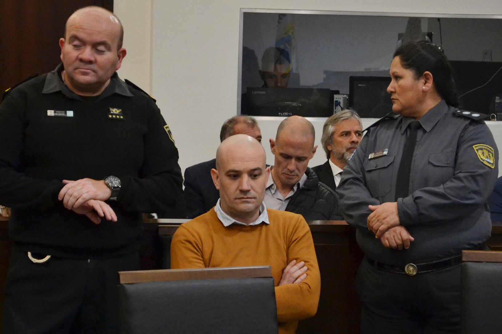 Darío Jesús Chaves Rubio, ayer, en la sala de audiencias.