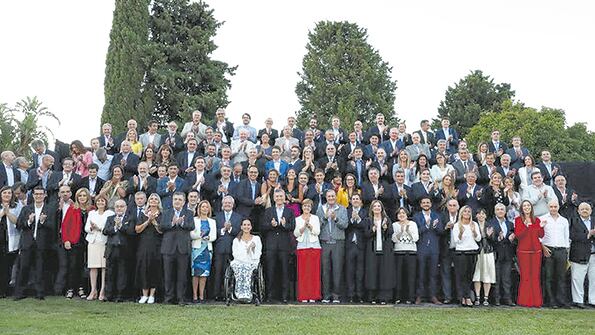 El presidente Macri se reunió con los diputados y senadores de Cambiemos en la Quinta de Olivos.