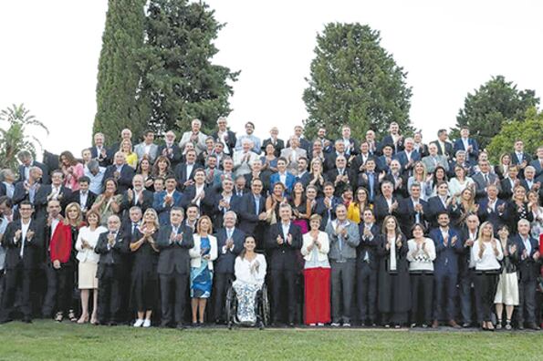 El presidente Macri se reunió con los diputados y senadores de Cambiemos en la Quinta de Olivos.
