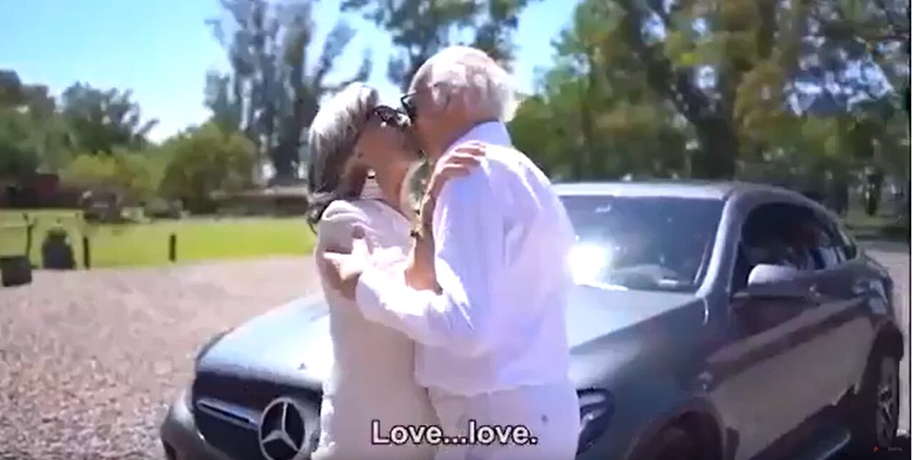 Uno de los puntos altos del video que grabaron Bianchi y Margarita.