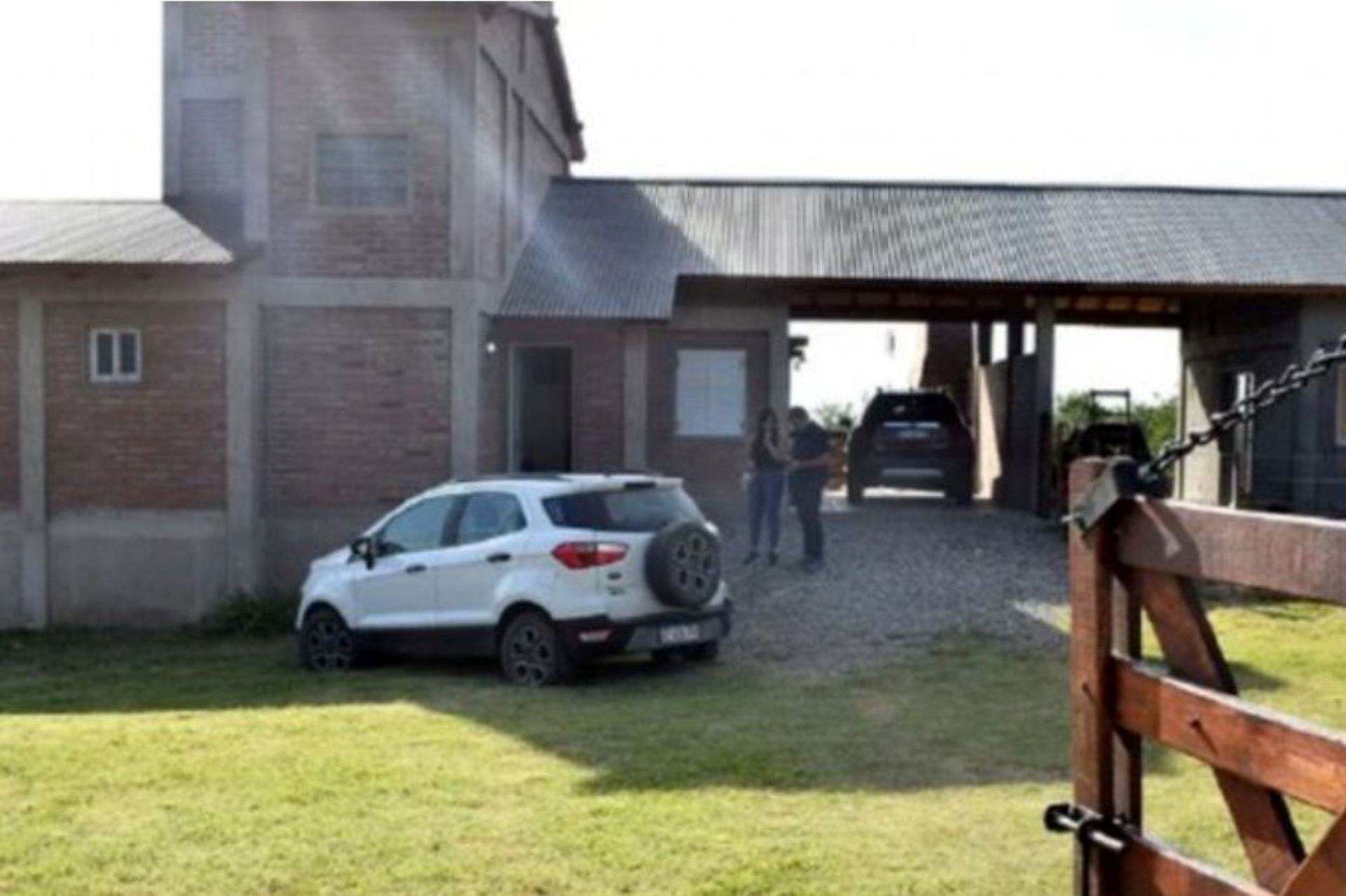 La vivienda de Villa de Merlo, en San Luis, donde se produjo el violento asalto que terminó con la muerte de una mujer. 