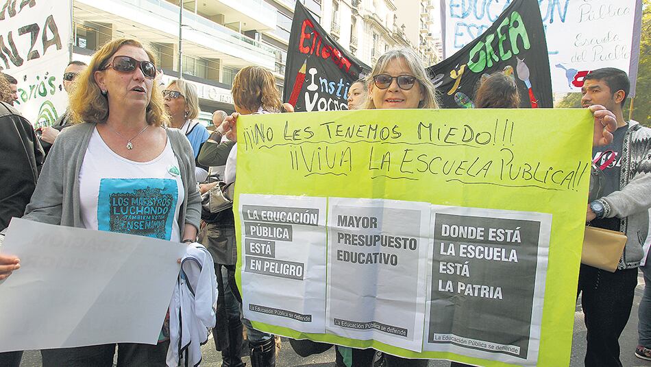 La caída nominal de los recursos para infraestructura escolar o para construcción de jardines de infantes supera el 60 por ciento.