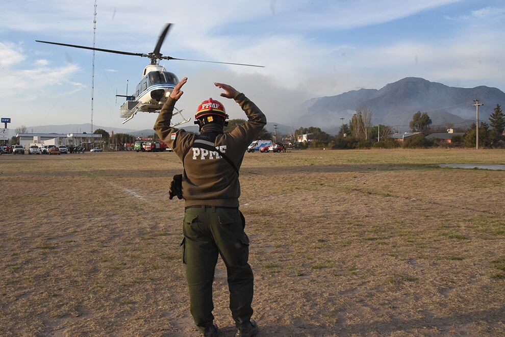 Incendio en el cerro Uritorco. Imagen: Gobierno de Córdoba.