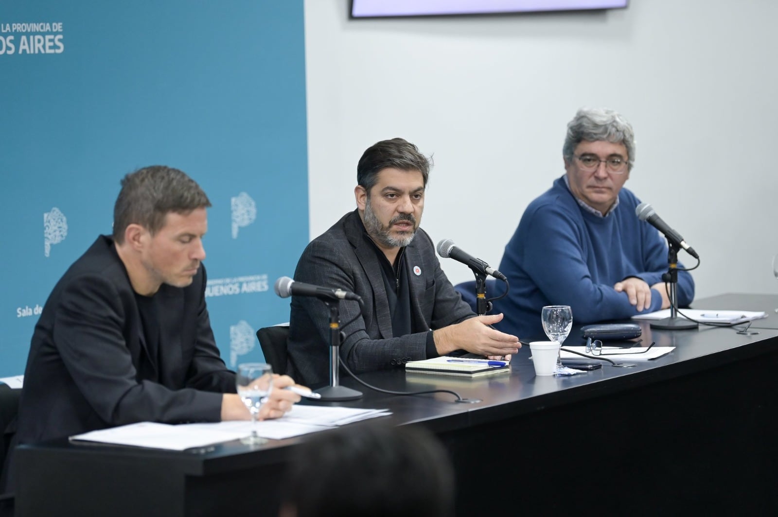 Carlos Bianco junto a Augusto Costa y Javier Rodríguez.