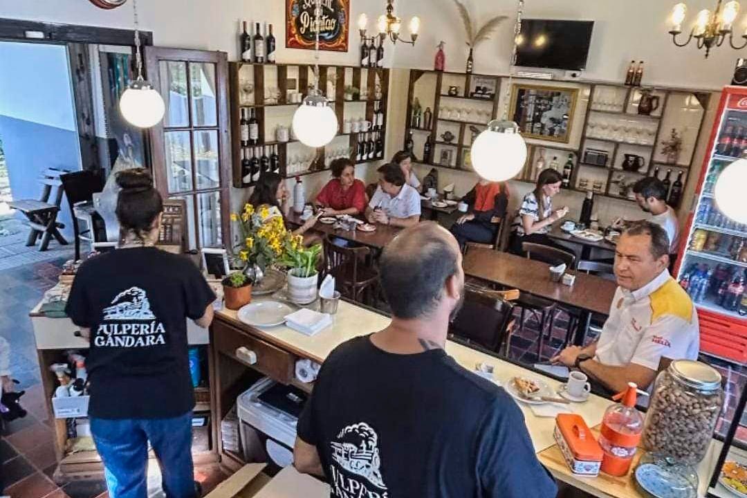 La flamante pulpería en su primer día de trabajo. 