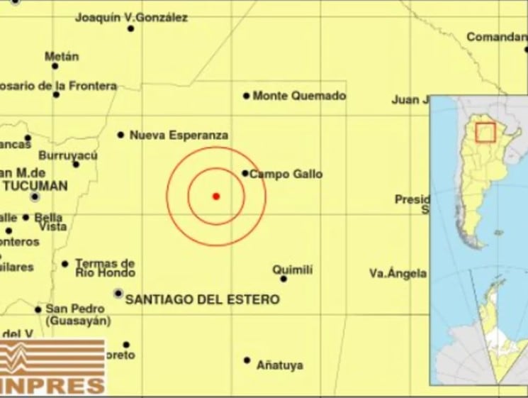 No se registraron daños materiales ni de personas. El temblor se sintió también en Tucumán, Catamarca y La Rioja.