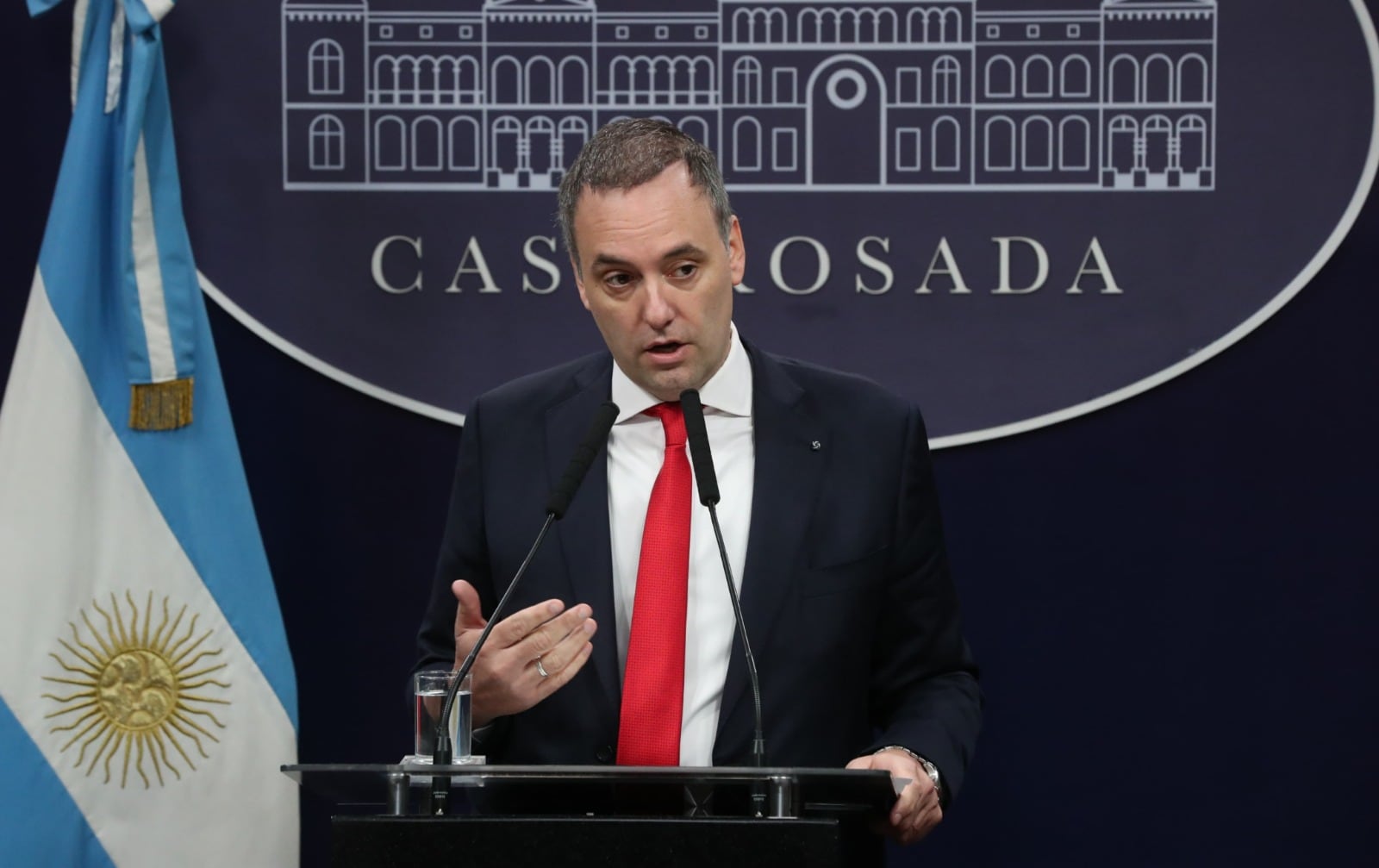 Manuel Adorni, vocero presidencial.