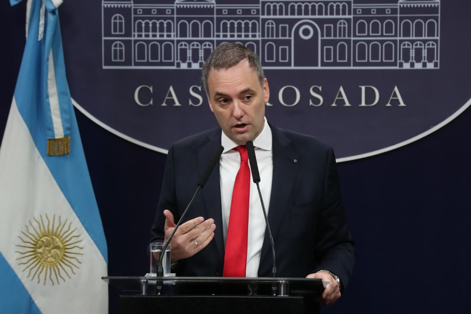 Manuel Adorni, vocero presidencial.