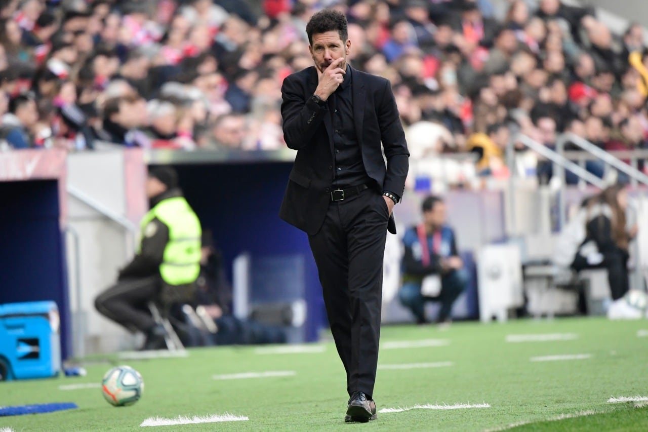 Diego "Cholo" Simeone, DT de Atlético de Madrid.