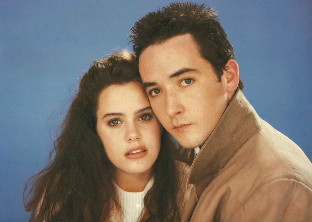 Con John Cusack, en una foto promocional de Digan lo que quieran
