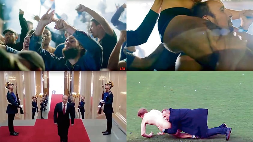 El comercial hilvana imágenes de Putin con el supuesto “amor” entre hombres futboleros.