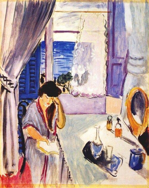 Woman Reading at a Dressing Table, Henri Matisse, 1919.