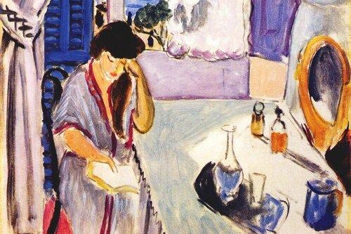Woman Reading at a Dressing Table, Henri Matisse, 1919.
