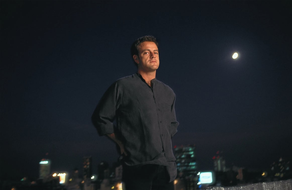 Juan Forn fotografiado en los años 90